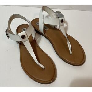 STEVE MADDEN Women’s Size 8 Skylar Sandals White